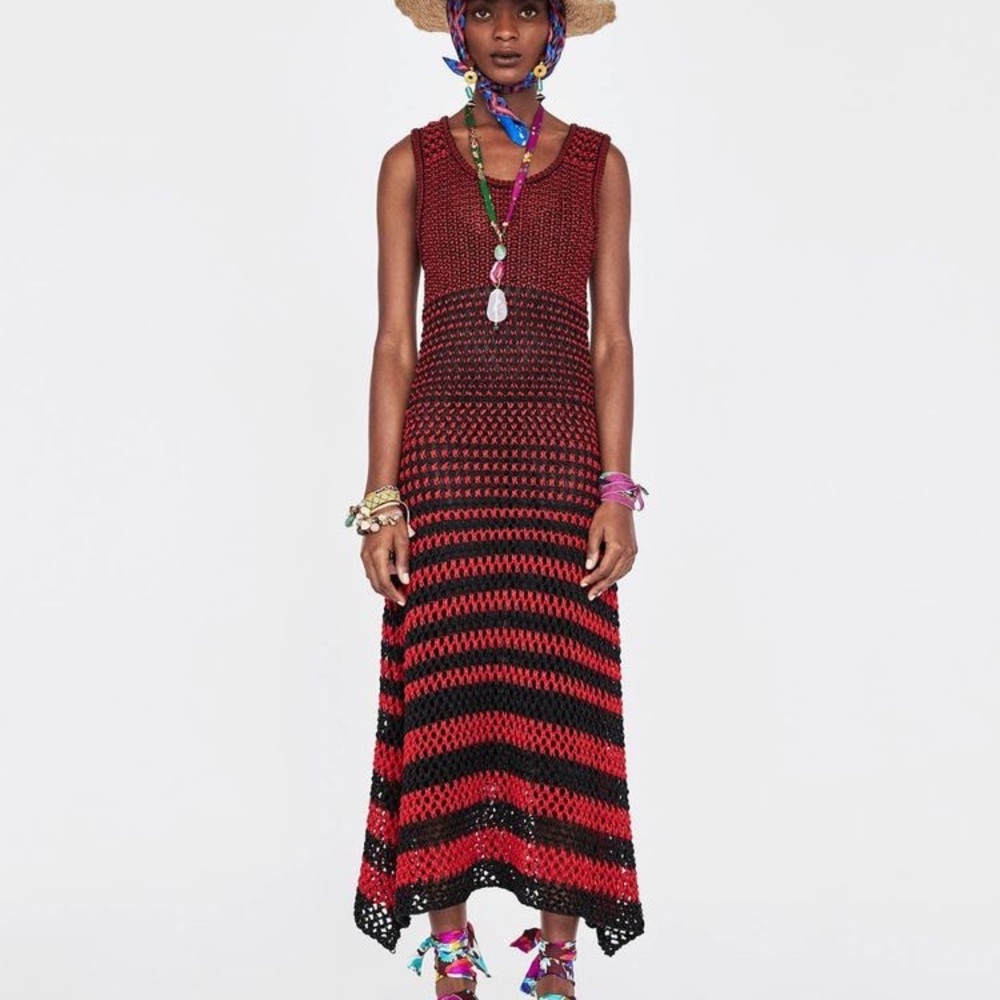 Rare ZARA Studio crochet maxi dress (Medium)